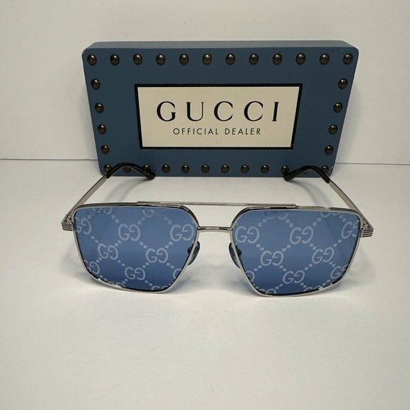 New - Authentic GUCCI GG0941S PILOT MONOGRAM SUNGLASSES - Picture 3 of 17